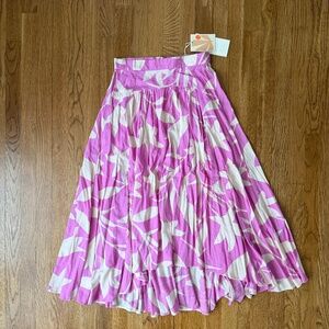 Mister Zimi Betsy Skirt, Pink Floral, Size 6 NWT